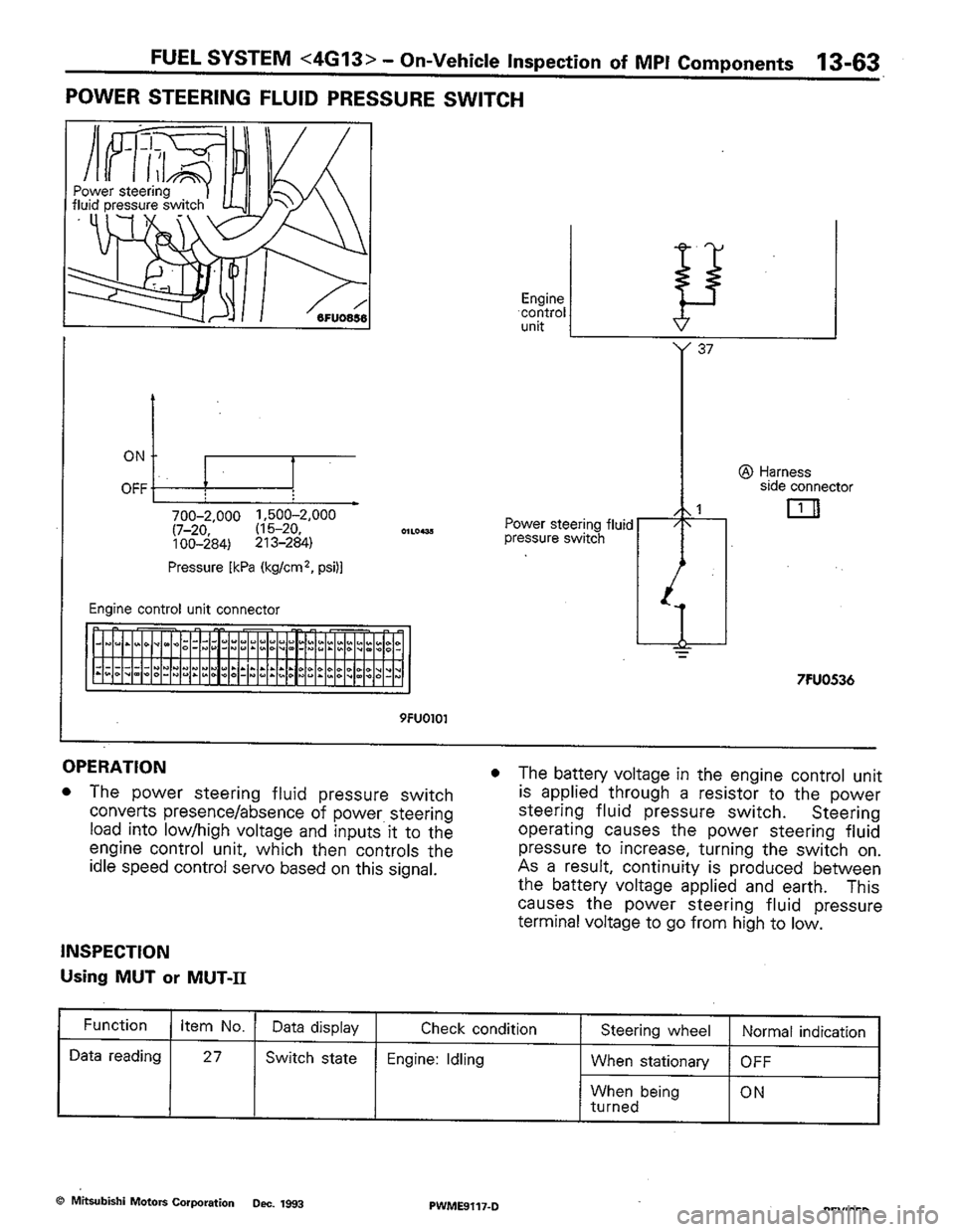 MITSUBISHI COLT 1992 Workshop Manual MITSUBISHI COLT 1992 Workshop Manual