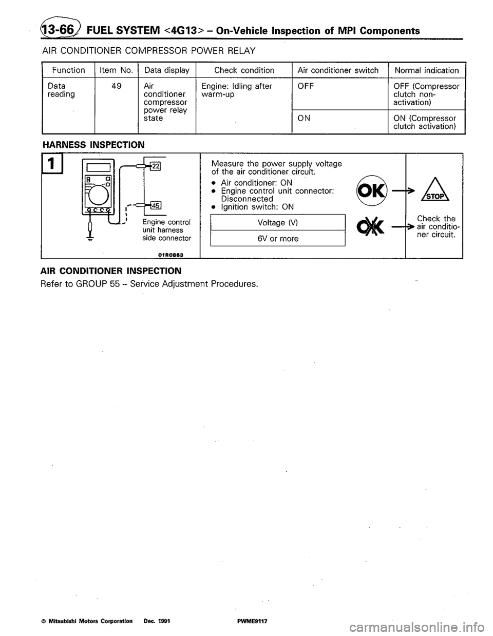 MITSUBISHI COLT 1992 Workshop Manual MITSUBISHI COLT 1992 Workshop Manual