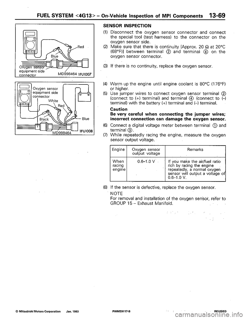 MITSUBISHI COLT 1992 Workshop Manual MITSUBISHI COLT 1992 Workshop Manual