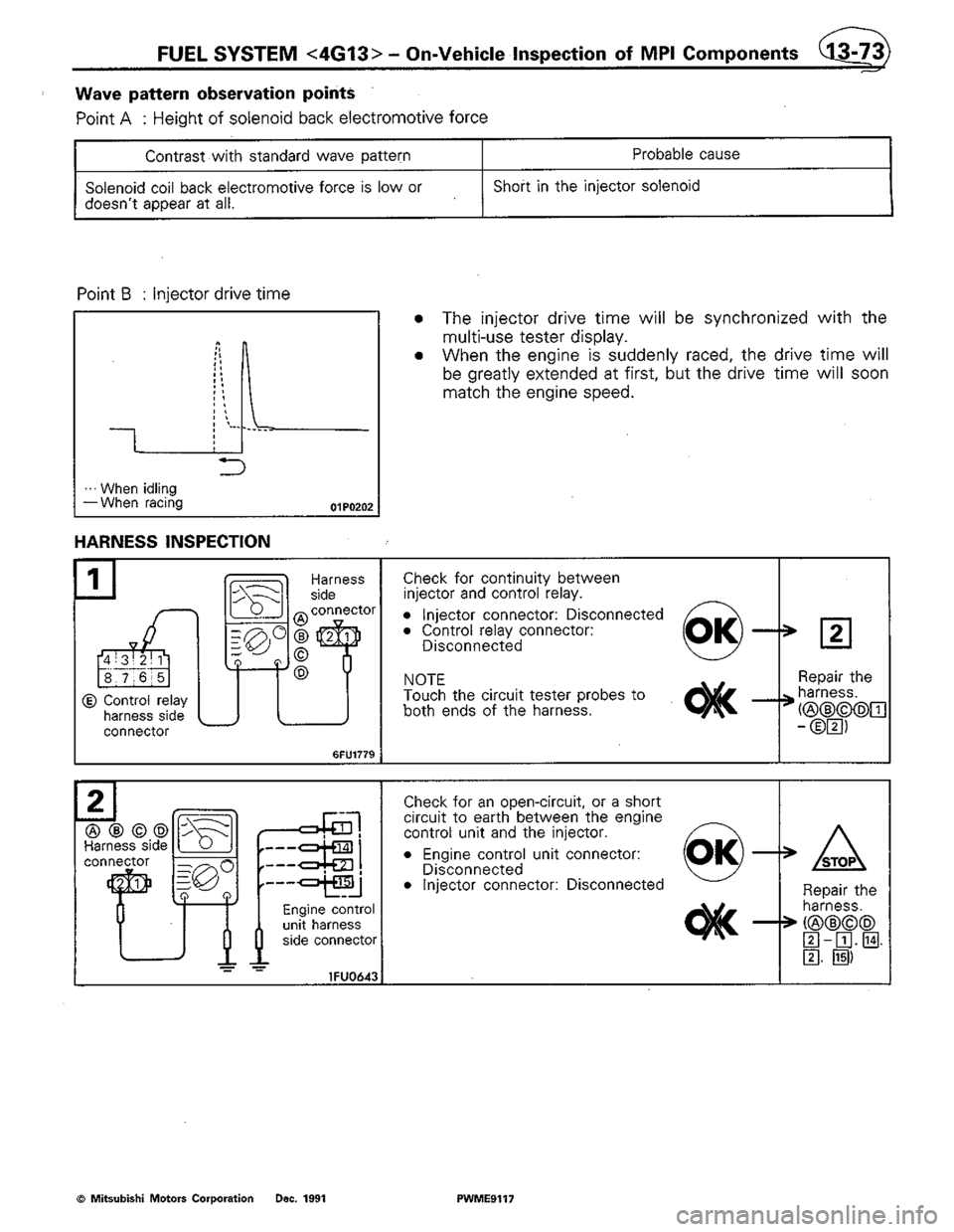 MITSUBISHI COLT 1992 Workshop Manual MITSUBISHI COLT 1992 Workshop Manual