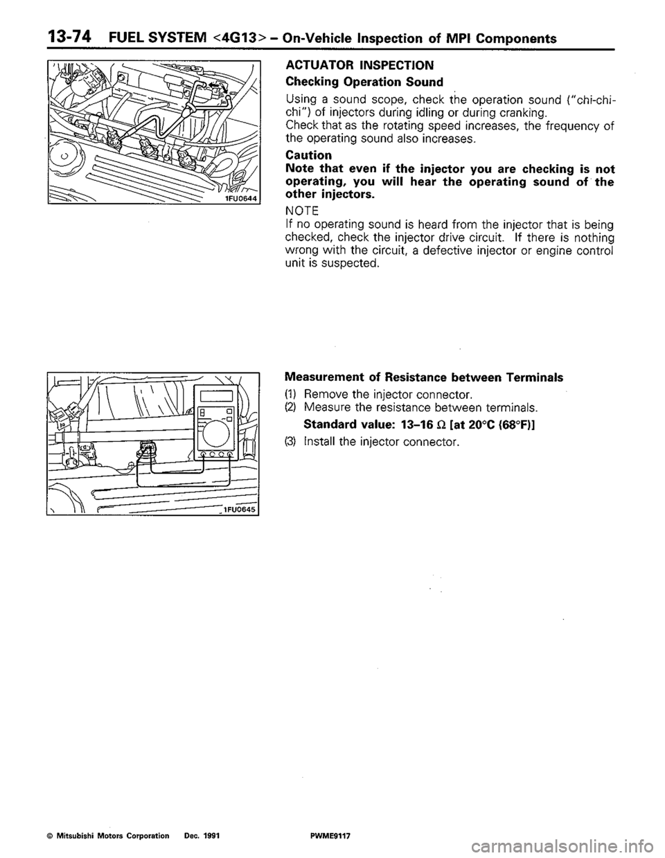 MITSUBISHI COLT 1992 Workshop Manual MITSUBISHI COLT 1992 Workshop Manual