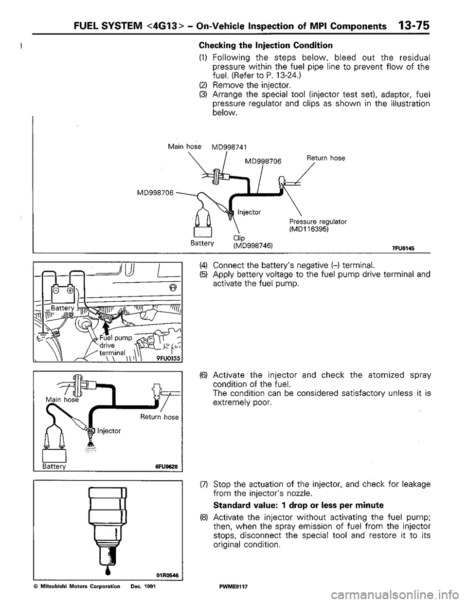 MITSUBISHI COLT 1992 Workshop Manual MITSUBISHI COLT 1992 Workshop Manual