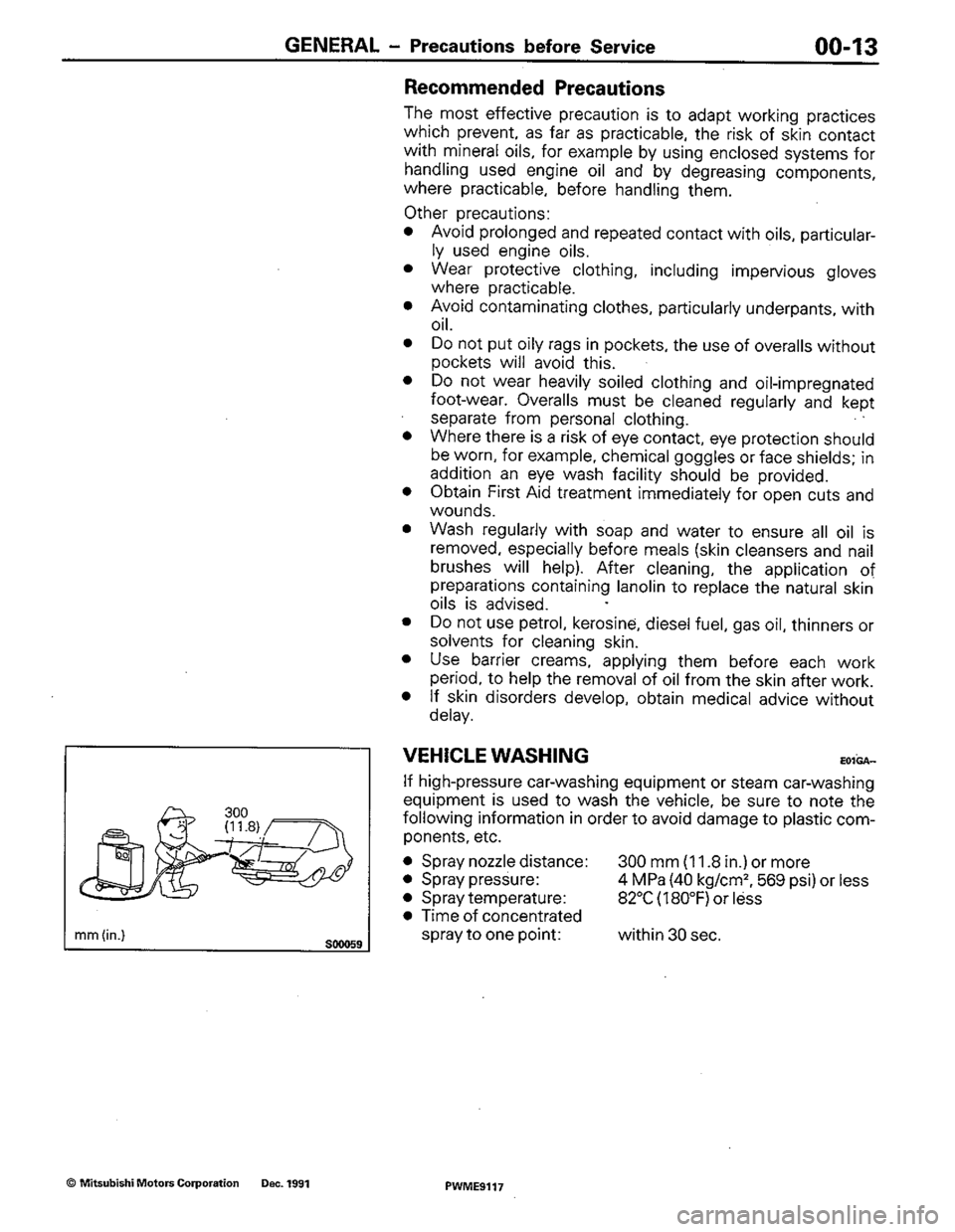 MITSUBISHI COLT 1992 Owners Manual MITSUBISHI COLT 1992 Owners Manual