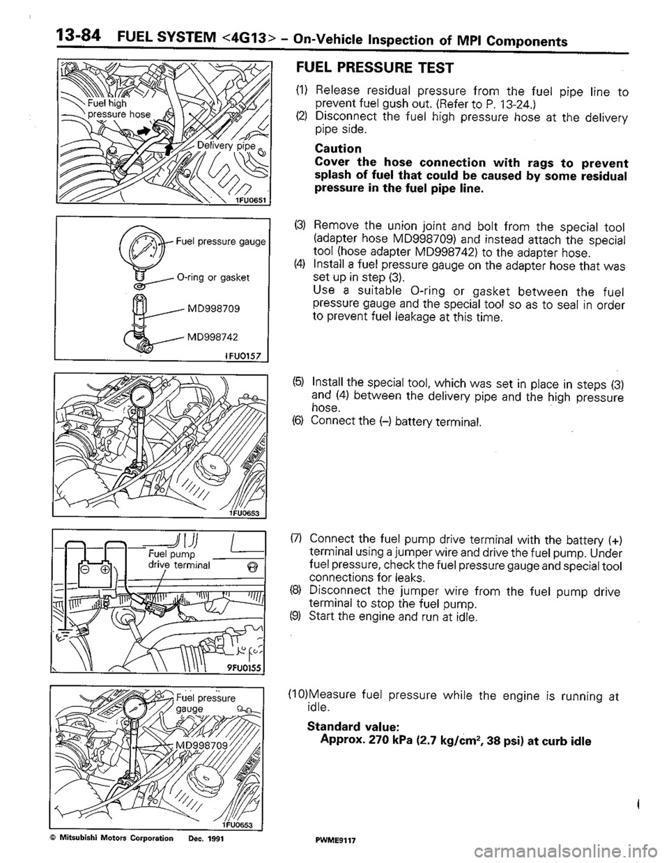 MITSUBISHI COLT 1992 Workshop Manual MITSUBISHI COLT 1992 Workshop Manual