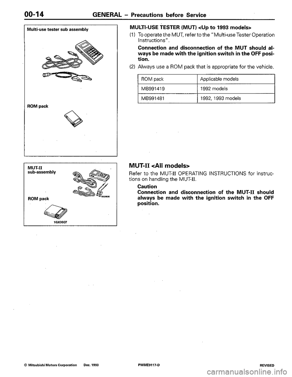 MITSUBISHI COLT 1992 Owners Manual MITSUBISHI COLT 1992 Owners Manual