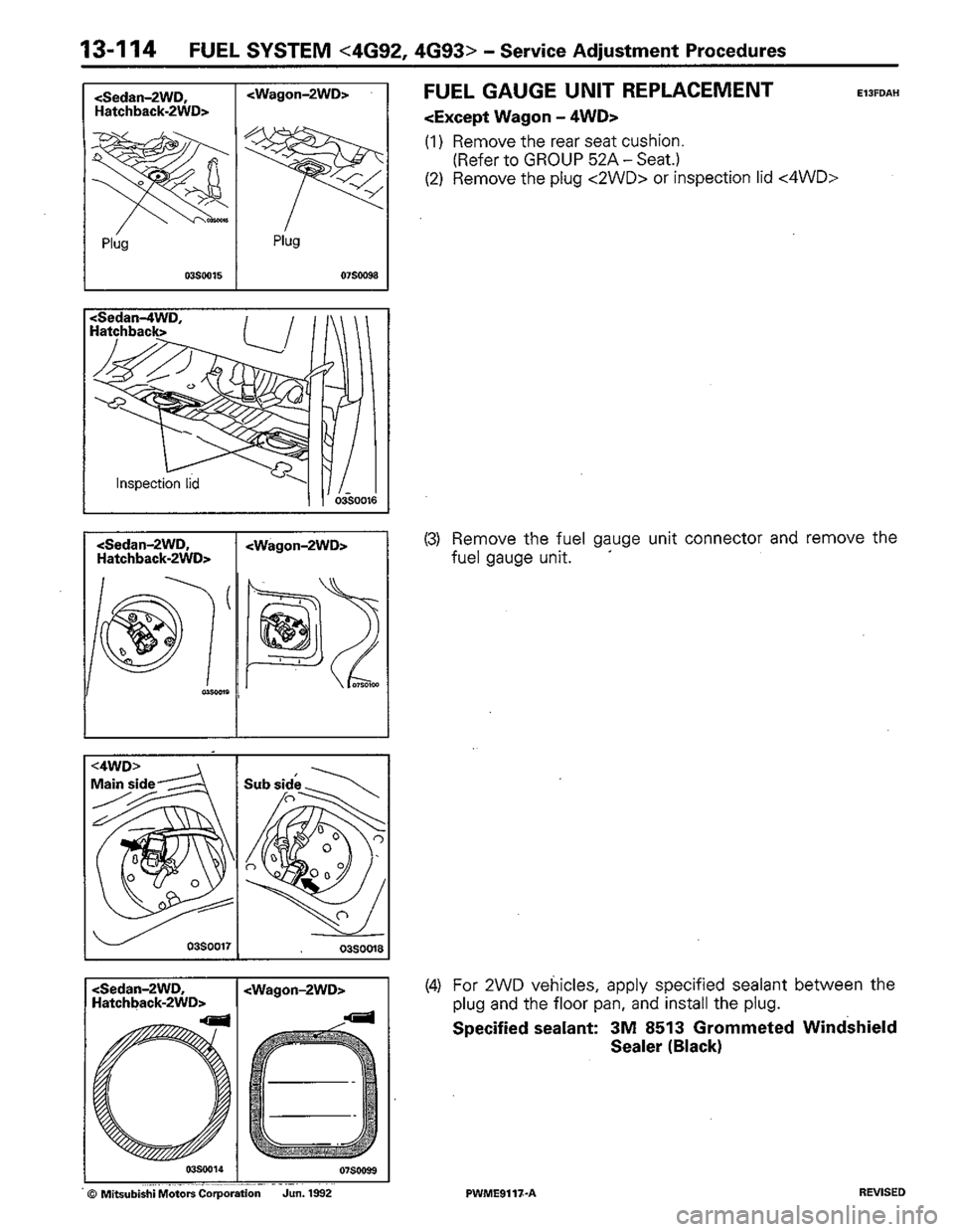 MITSUBISHI COLT 1992 Workshop Manual MITSUBISHI COLT 1992 Workshop Manual