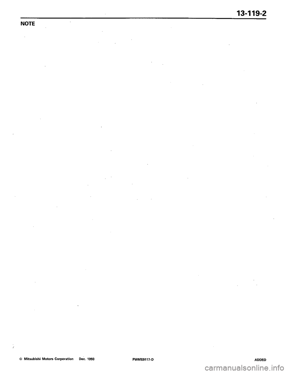 MITSUBISHI COLT 1992 Workshop Manual MITSUBISHI COLT 1992 Workshop Manual