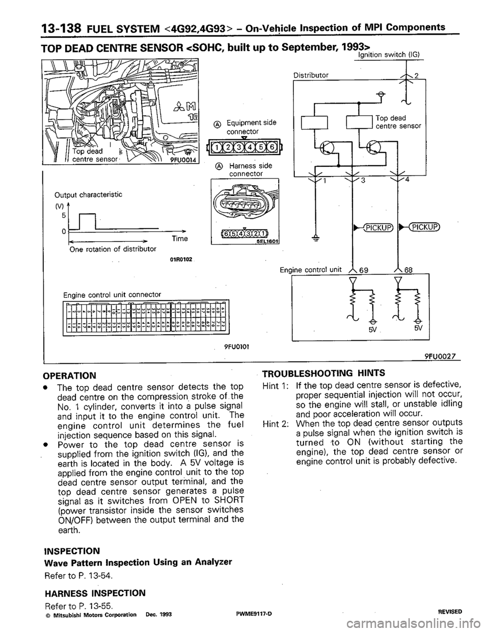 MITSUBISHI COLT 1992 Workshop Manual MITSUBISHI COLT 1992 Workshop Manual