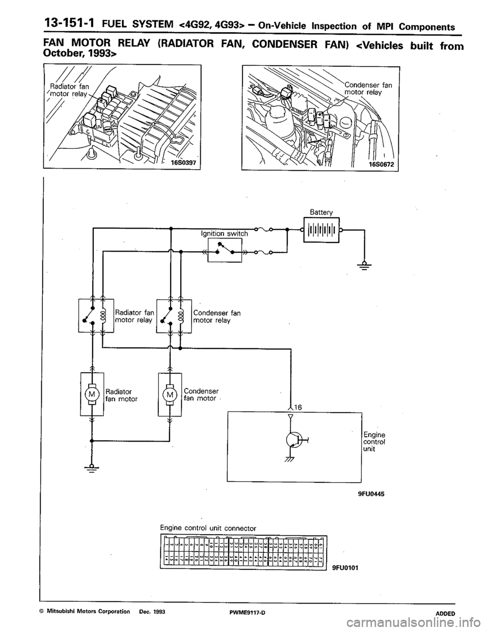 MITSUBISHI COLT 1992  Workshop Manual 
