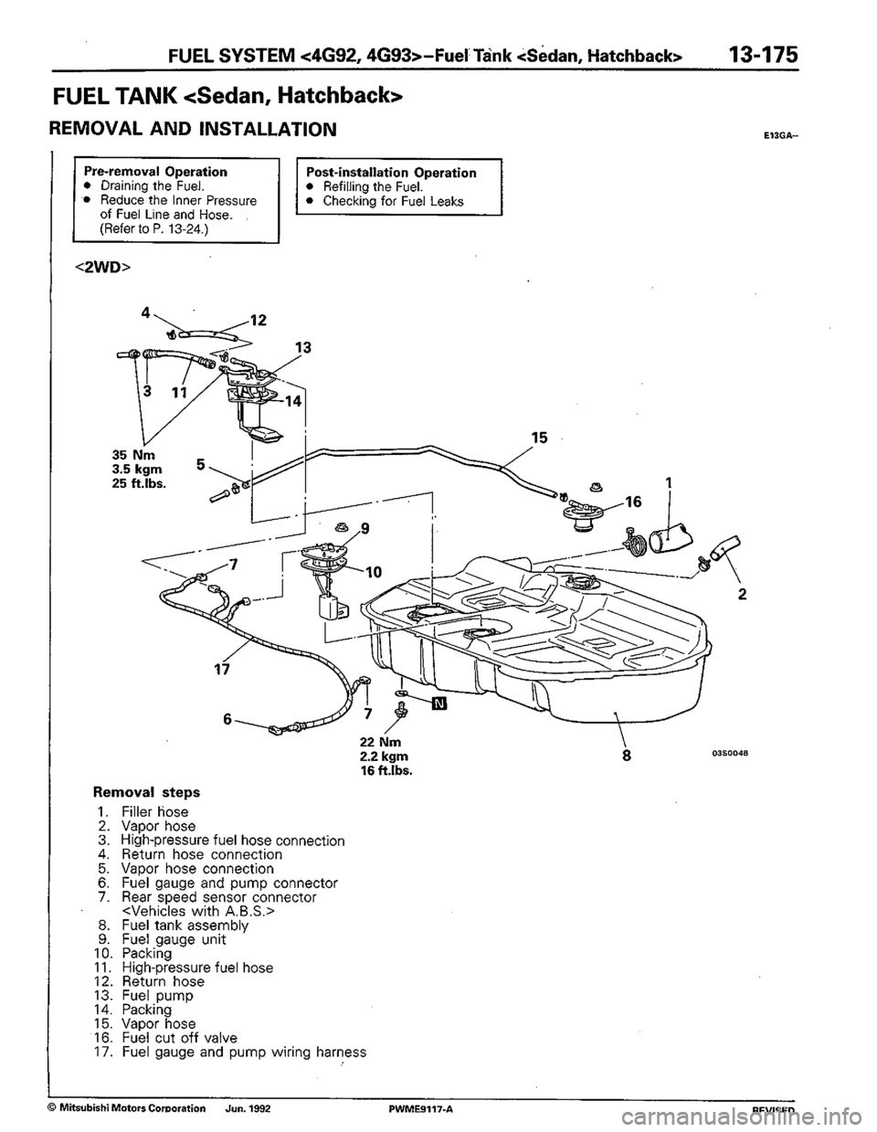 MITSUBISHI COLT 1992 Workshop Manual MITSUBISHI COLT 1992 Workshop Manual