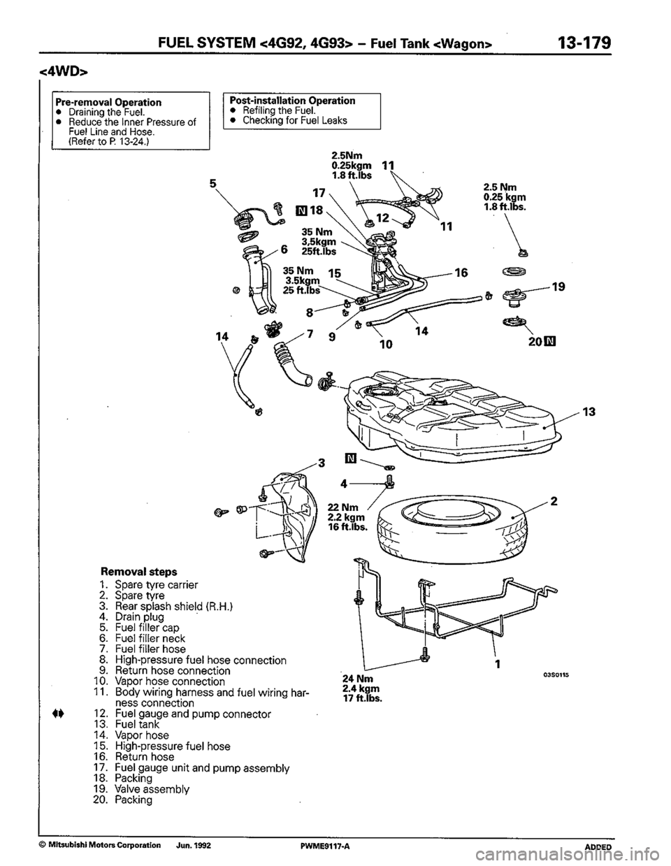 MITSUBISHI COLT 1992 Workshop Manual MITSUBISHI COLT 1992 Workshop Manual