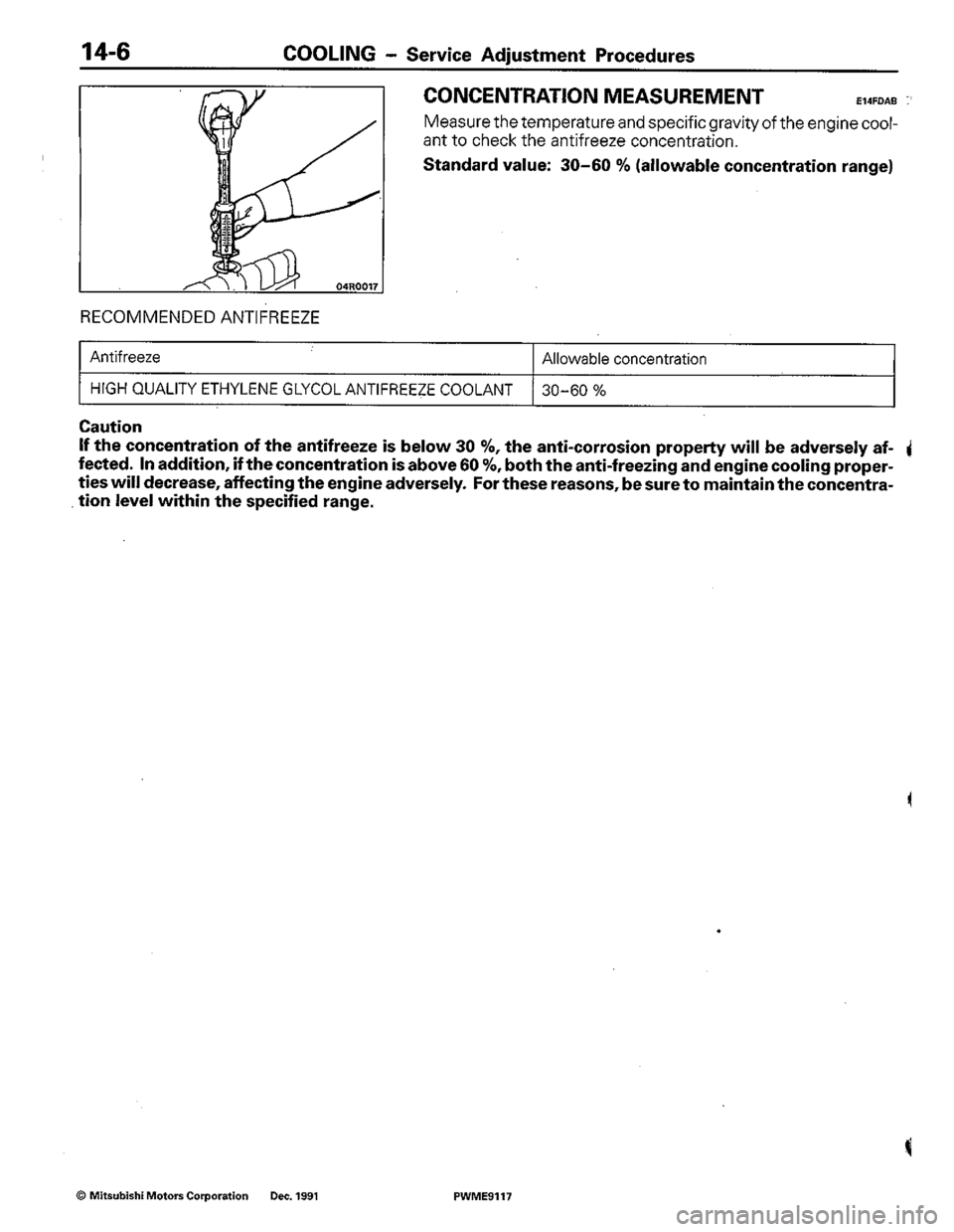 MITSUBISHI COLT 1992 Workshop Manual MITSUBISHI COLT 1992 Workshop Manual