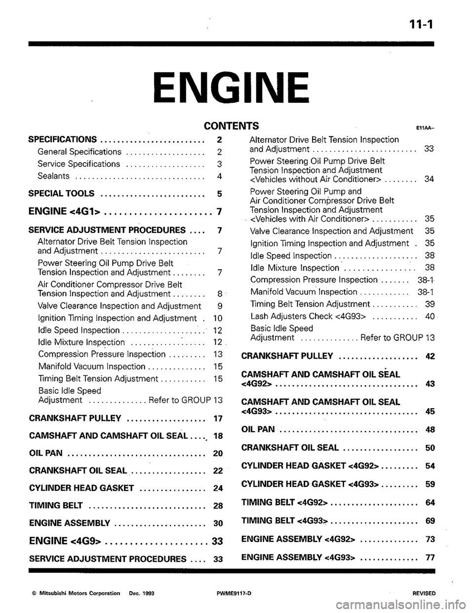 MITSUBISHI COLT 1992 Service Manual MITSUBISHI COLT 1992 Service Manual