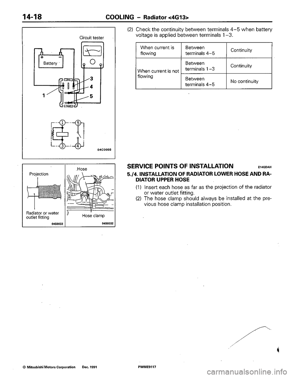 MITSUBISHI COLT 1992 Workshop Manual MITSUBISHI COLT 1992 Workshop Manual