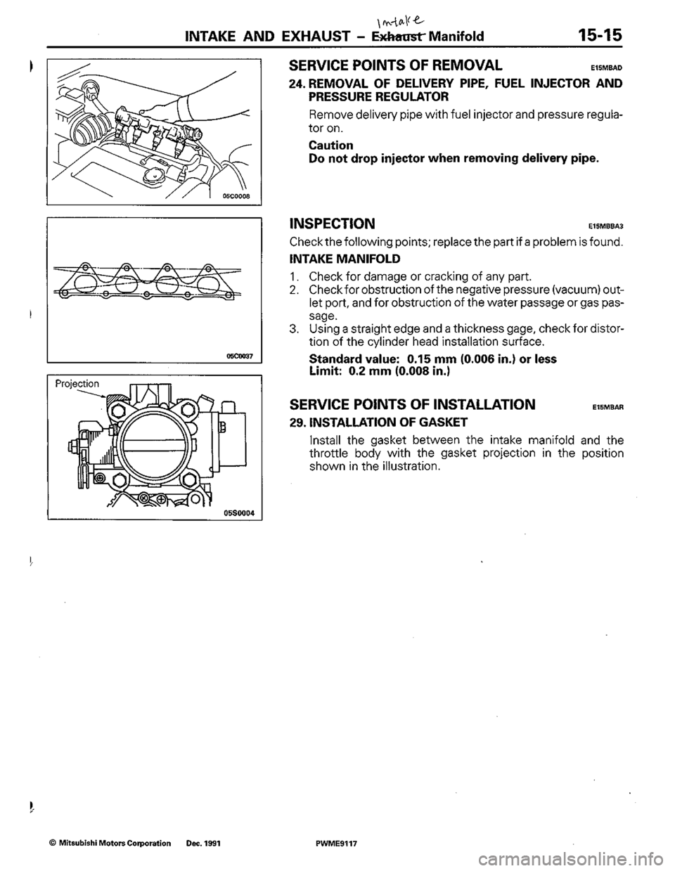 MITSUBISHI COLT 1992 Workshop Manual MITSUBISHI COLT 1992 Workshop Manual