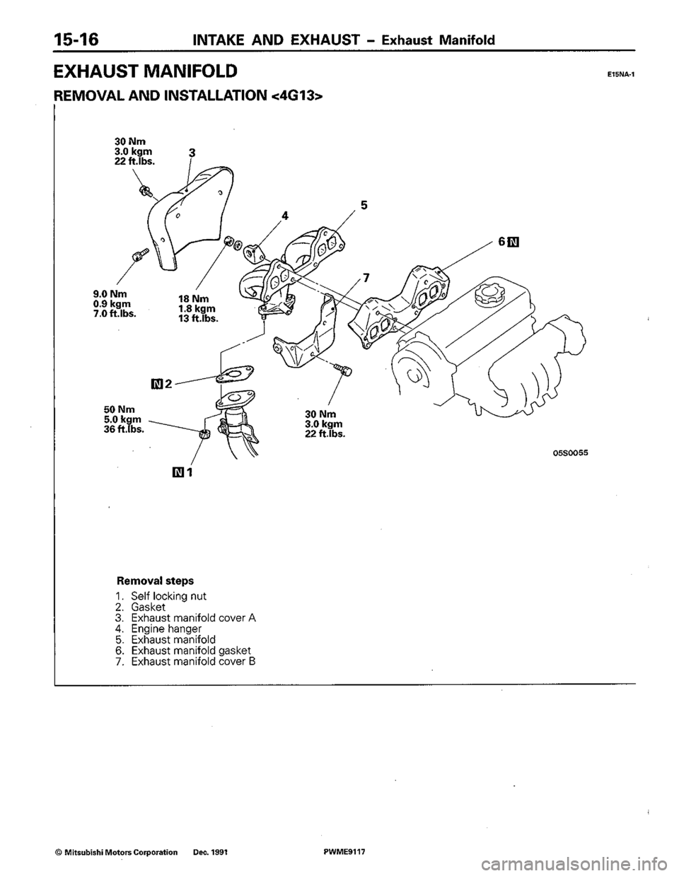 MITSUBISHI COLT 1992 Workshop Manual MITSUBISHI COLT 1992 Workshop Manual