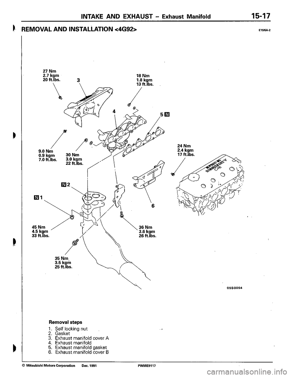 MITSUBISHI COLT 1992 Workshop Manual MITSUBISHI COLT 1992 Workshop Manual