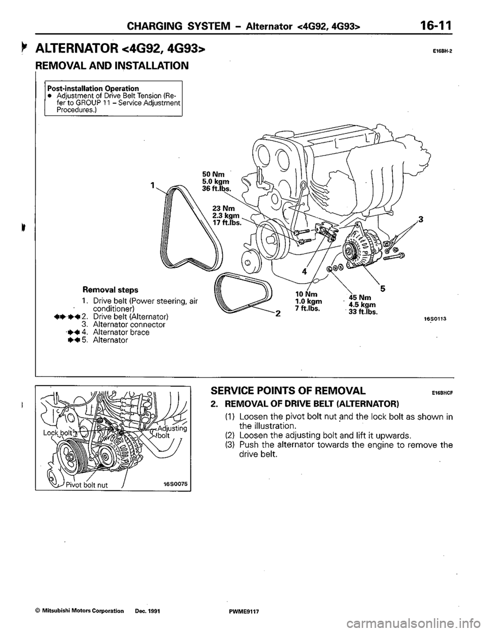 MITSUBISHI COLT 1992 Workshop Manual MITSUBISHI COLT 1992 Workshop Manual