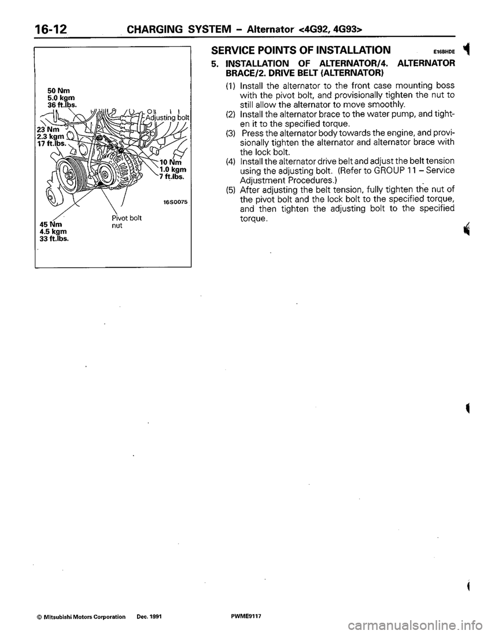 MITSUBISHI COLT 1992 Workshop Manual MITSUBISHI COLT 1992 Workshop Manual