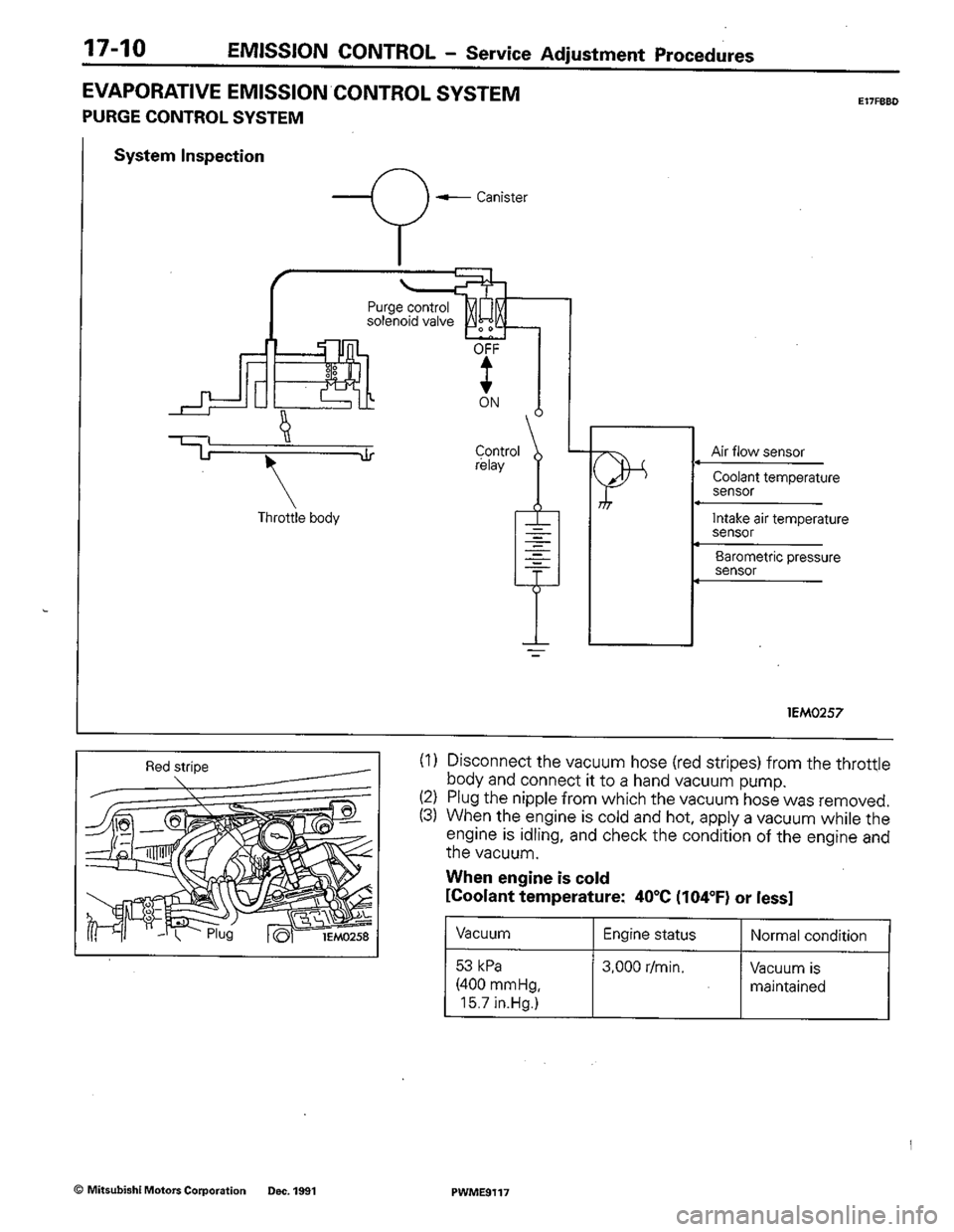 MITSUBISHI COLT 1992 Workshop Manual MITSUBISHI COLT 1992 Workshop Manual