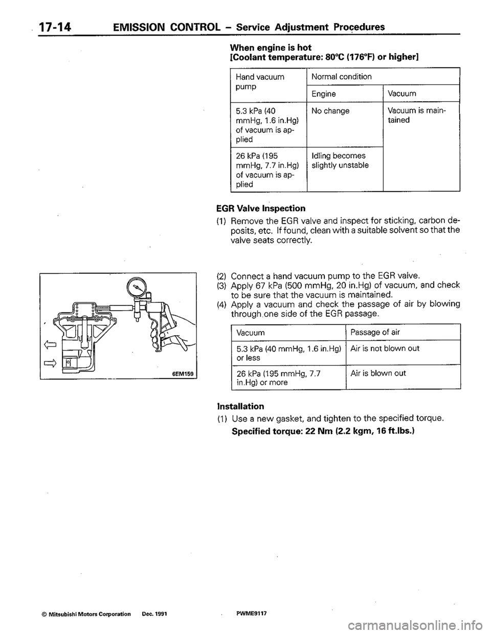 MITSUBISHI COLT 1992 Workshop Manual MITSUBISHI COLT 1992 Workshop Manual