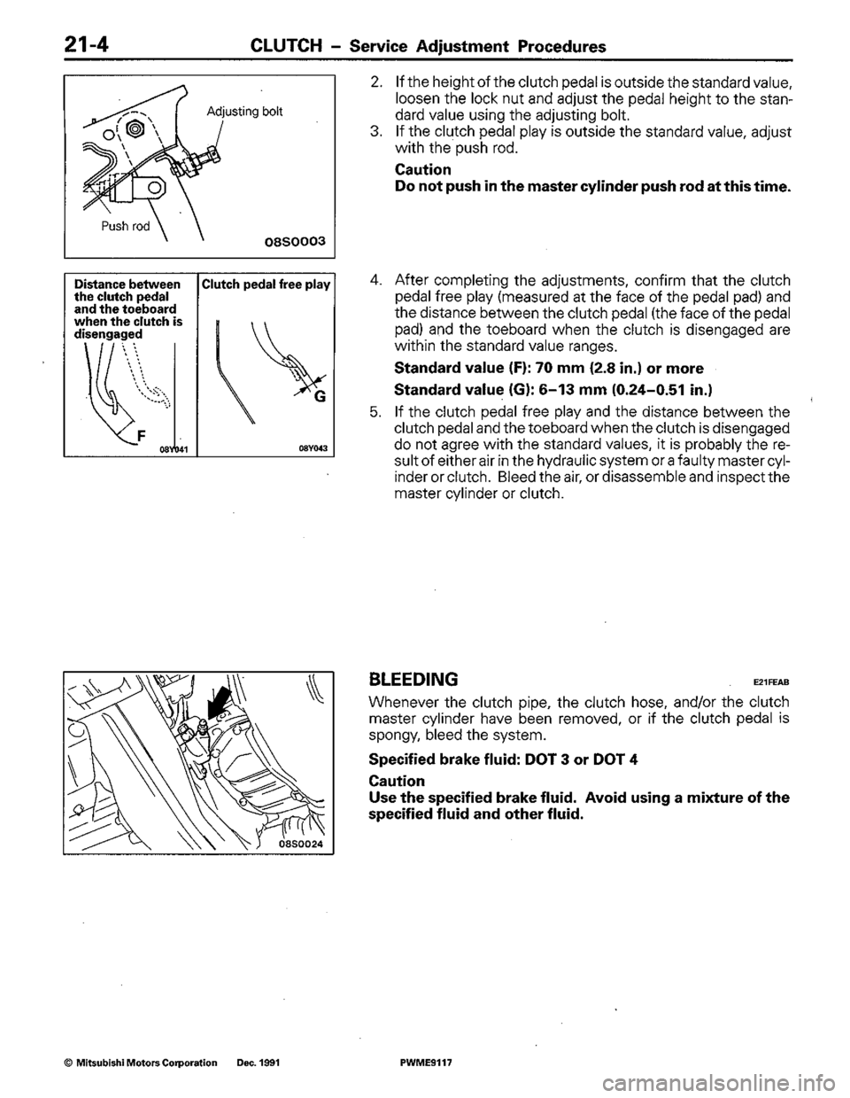 MITSUBISHI COLT 1992 Workshop Manual MITSUBISHI COLT 1992 Workshop Manual