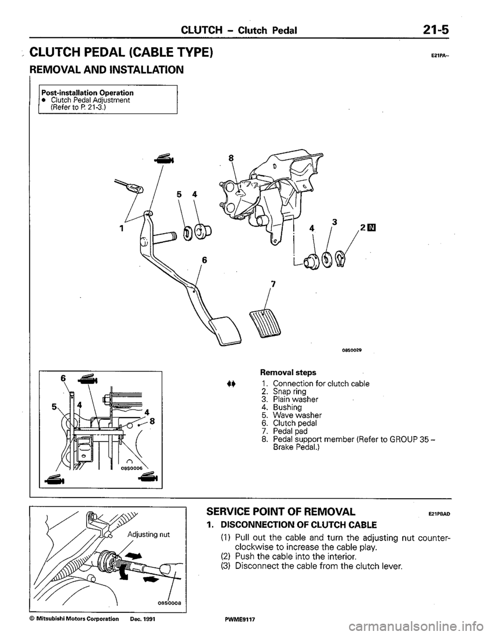 MITSUBISHI COLT 1992 Workshop Manual MITSUBISHI COLT 1992 Workshop Manual