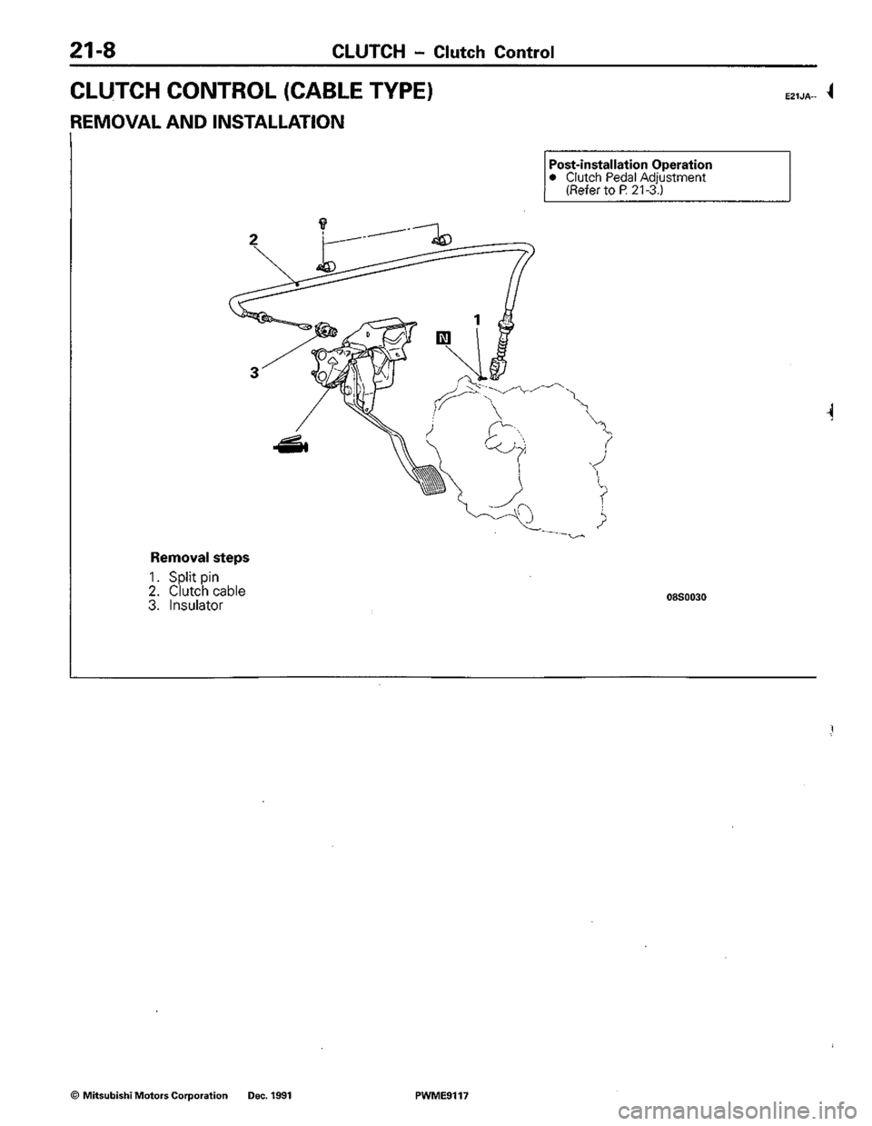 MITSUBISHI COLT 1992 Workshop Manual MITSUBISHI COLT 1992 Workshop Manual