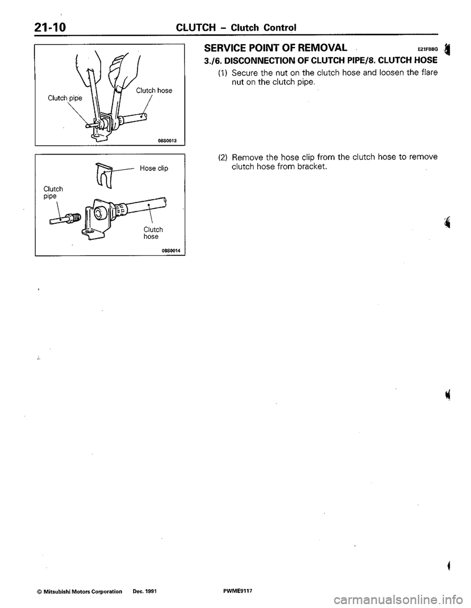 MITSUBISHI COLT 1992 Workshop Manual MITSUBISHI COLT 1992 Workshop Manual
