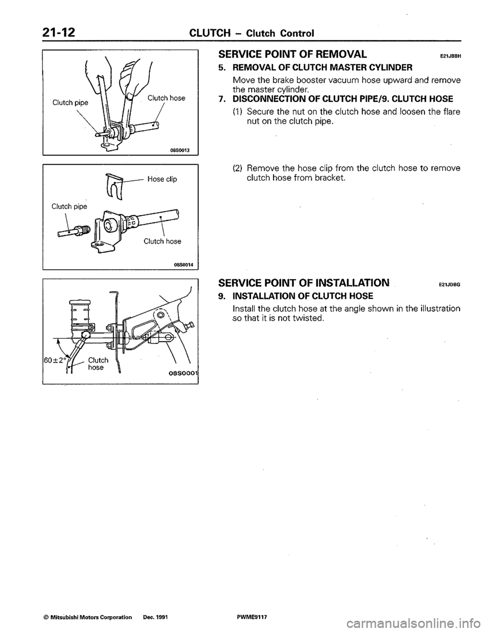 MITSUBISHI COLT 1992 Workshop Manual MITSUBISHI COLT 1992 Workshop Manual