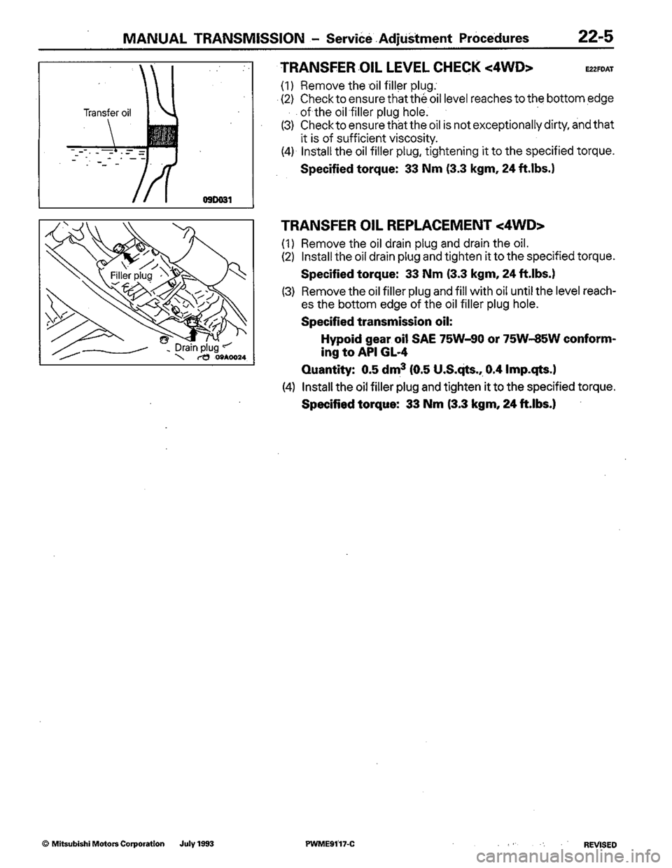 MITSUBISHI COLT 1992 Workshop Manual MITSUBISHI COLT 1992 Workshop Manual