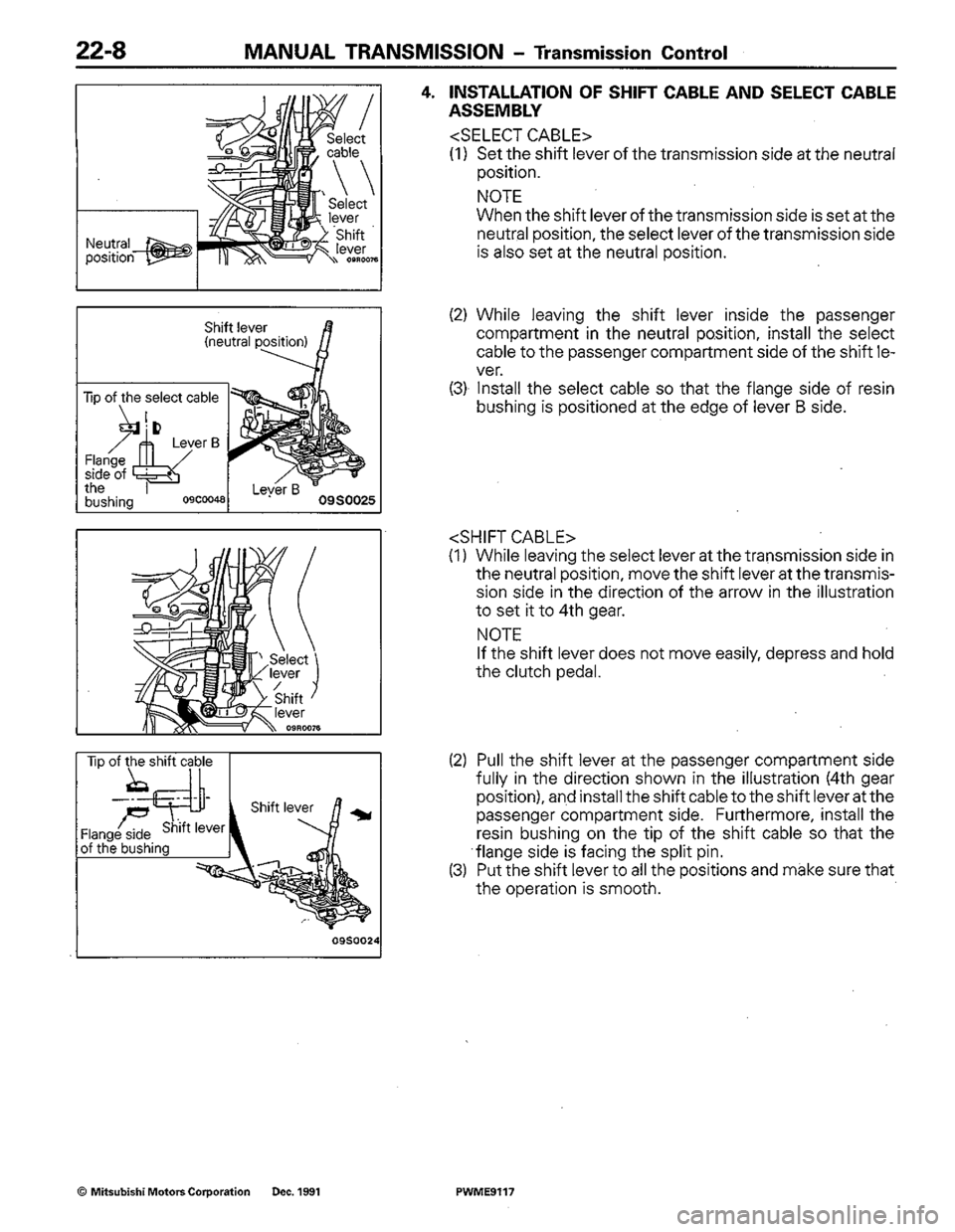 MITSUBISHI COLT 1992 Workshop Manual MITSUBISHI COLT 1992 Workshop Manual