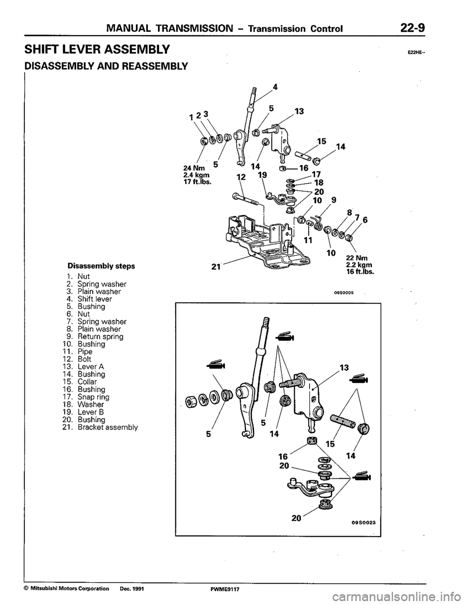 MITSUBISHI COLT 1992 Workshop Manual MITSUBISHI COLT 1992 Workshop Manual
