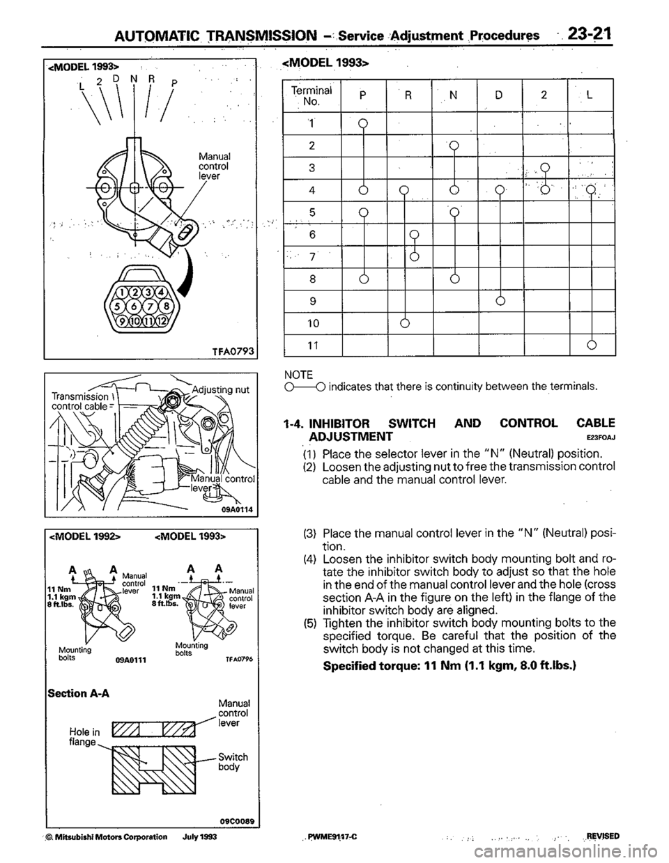 MITSUBISHI COLT 1992 Workshop Manual MITSUBISHI COLT 1992 Workshop Manual