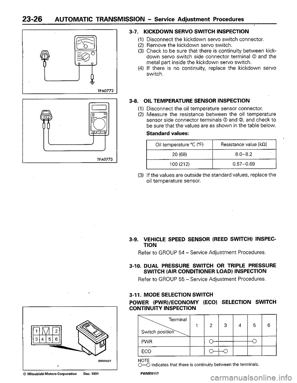 MITSUBISHI COLT 1992 Workshop Manual MITSUBISHI COLT 1992 Workshop Manual