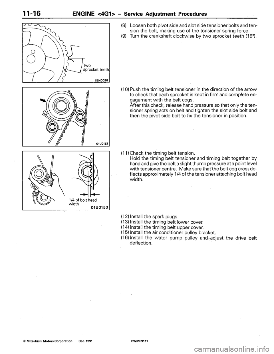 MITSUBISHI COLT 1992 Repair Manual MITSUBISHI COLT 1992 Repair Manual