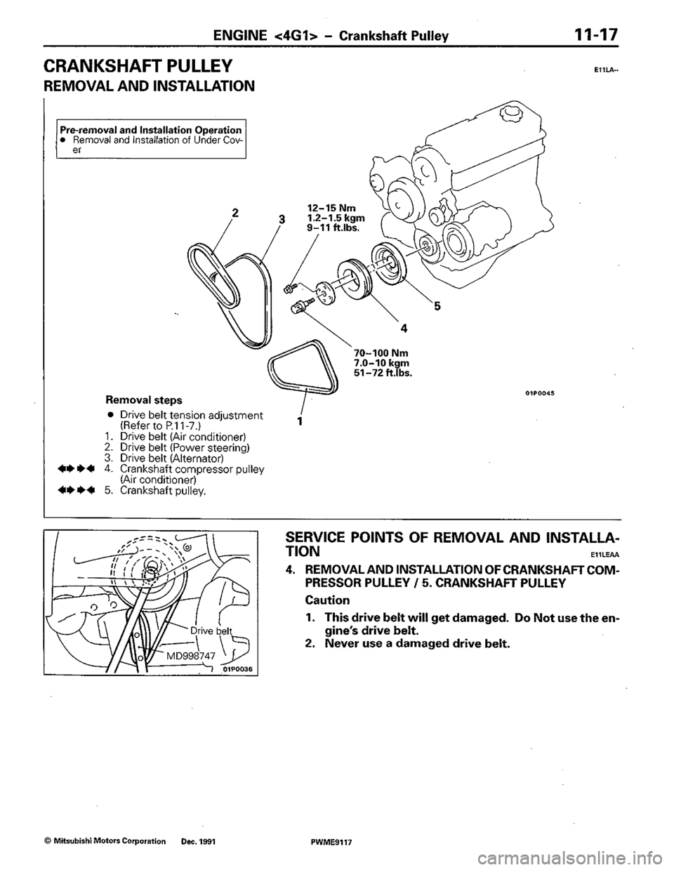 MITSUBISHI COLT 1992 Repair Manual MITSUBISHI COLT 1992 Repair Manual