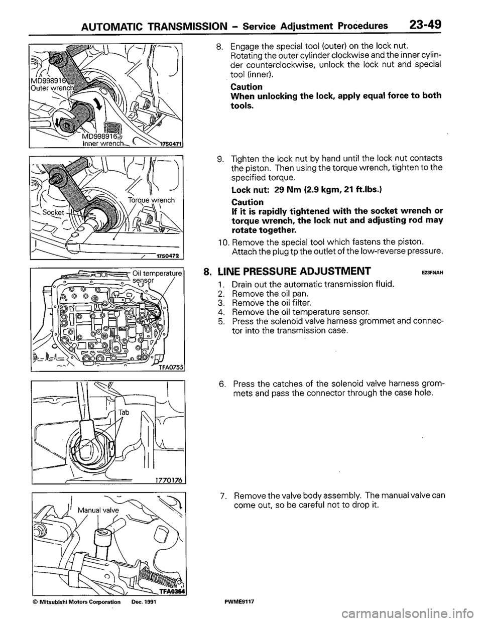 MITSUBISHI COLT 1992 Workshop Manual MITSUBISHI COLT 1992 Workshop Manual