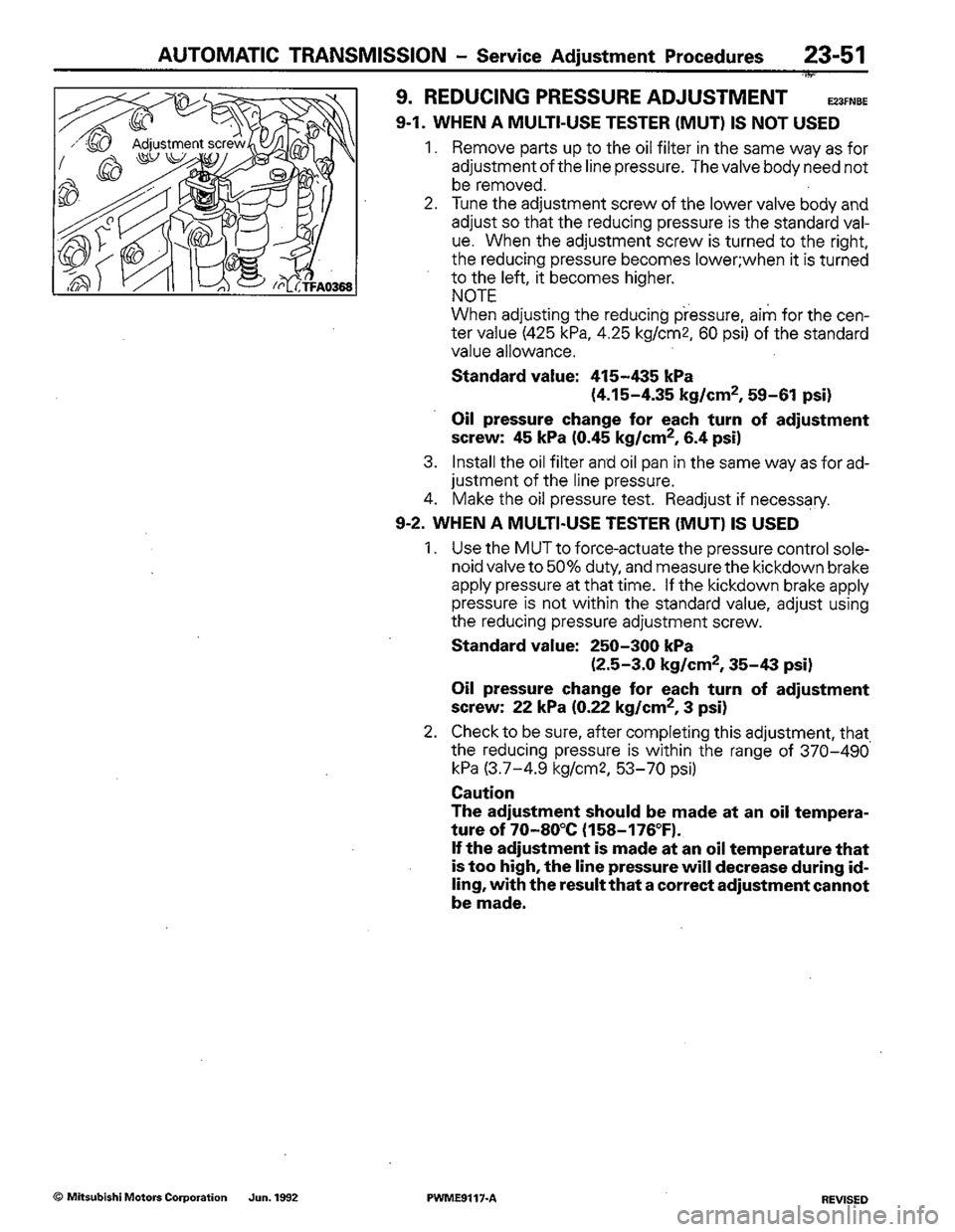 MITSUBISHI COLT 1992 Workshop Manual MITSUBISHI COLT 1992 Workshop Manual