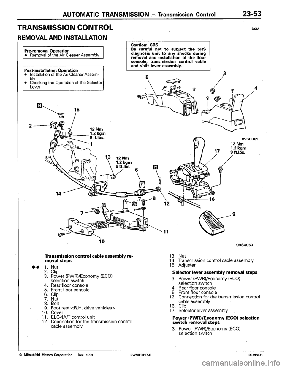 MITSUBISHI COLT 1992 Workshop Manual MITSUBISHI COLT 1992 Workshop Manual