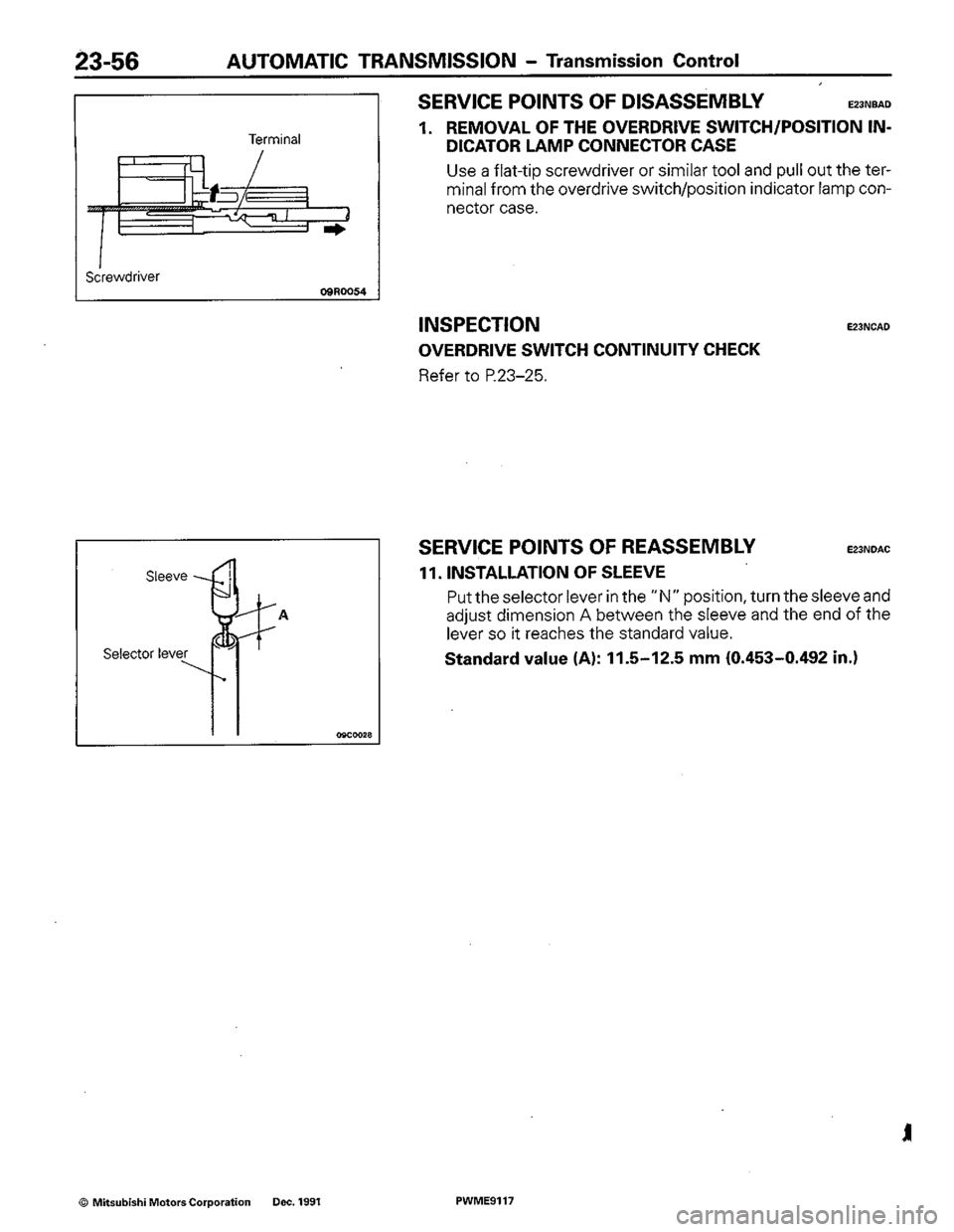 MITSUBISHI COLT 1992 Workshop Manual MITSUBISHI COLT 1992 Workshop Manual