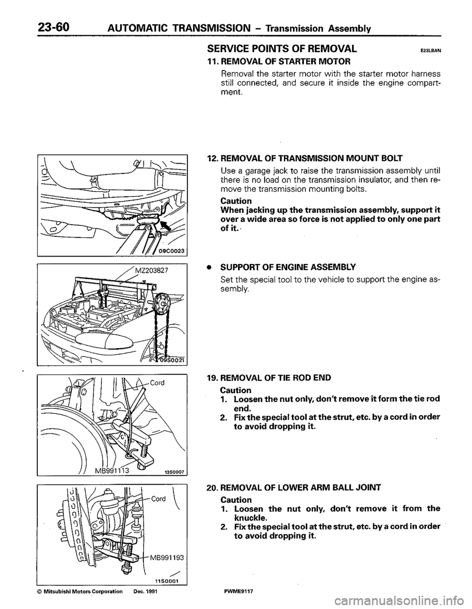 MITSUBISHI COLT 1992 Workshop Manual MITSUBISHI COLT 1992 Workshop Manual