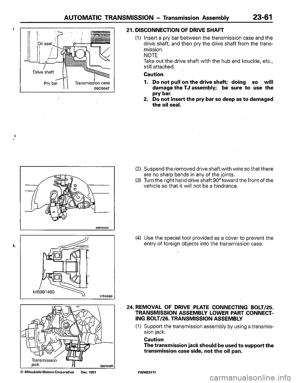 MITSUBISHI COLT 1992 Workshop Manual MITSUBISHI COLT 1992 Workshop Manual