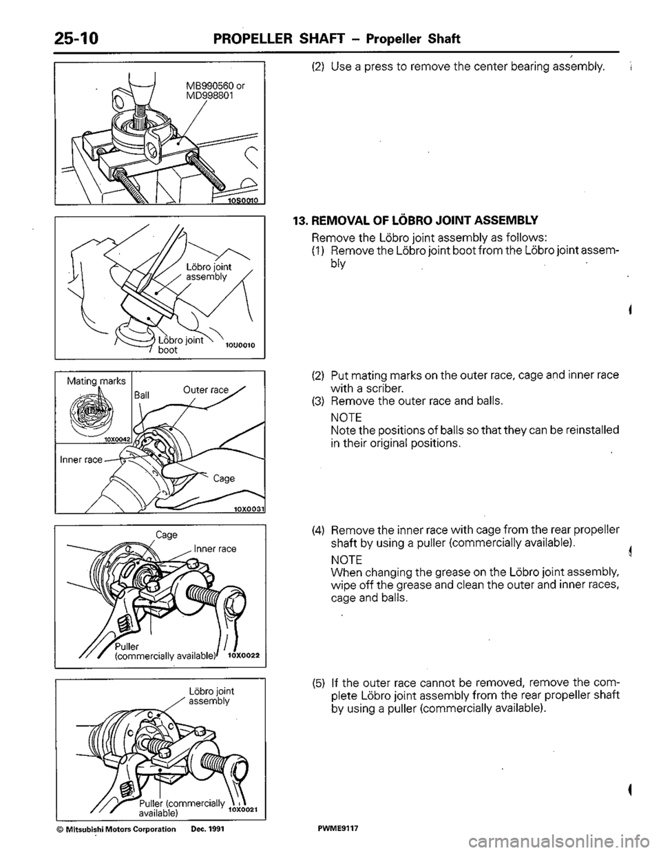 MITSUBISHI COLT 1992 Workshop Manual MITSUBISHI COLT 1992 Workshop Manual