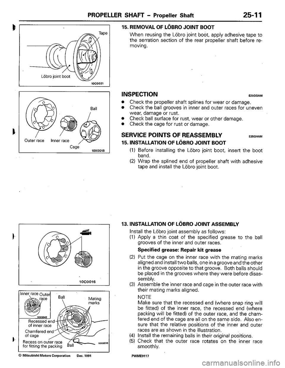 MITSUBISHI COLT 1992 Workshop Manual MITSUBISHI COLT 1992 Workshop Manual