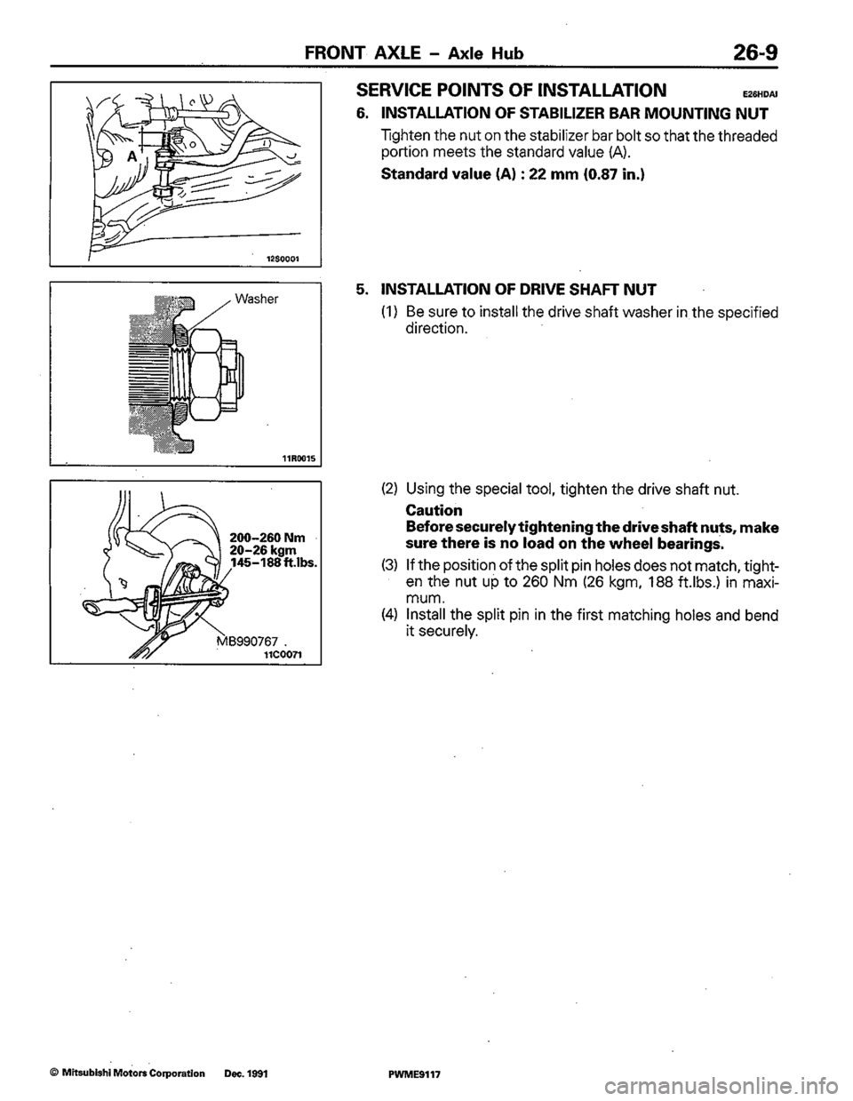 MITSUBISHI COLT 1992 Workshop Manual MITSUBISHI COLT 1992 Workshop Manual
