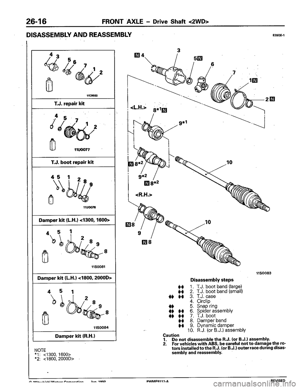 MITSUBISHI COLT 1992 Workshop Manual MITSUBISHI COLT 1992 Workshop Manual