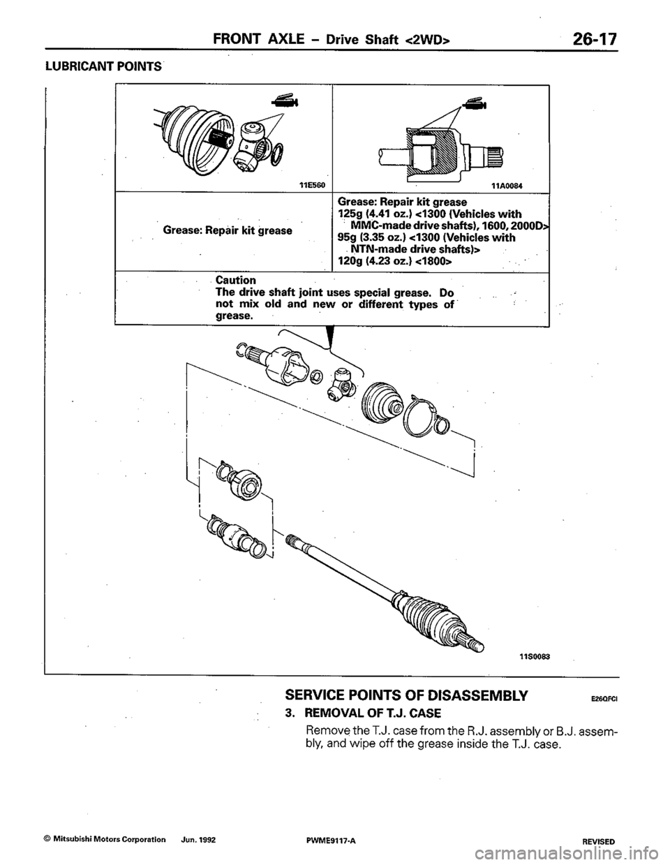 MITSUBISHI COLT 1992 Workshop Manual MITSUBISHI COLT 1992 Workshop Manual