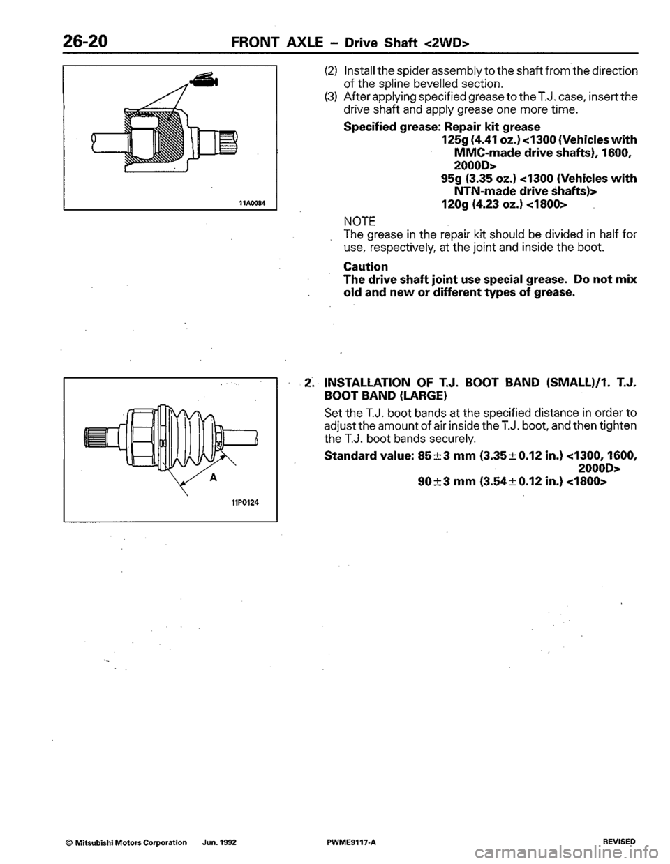 MITSUBISHI COLT 1992 Workshop Manual MITSUBISHI COLT 1992 Workshop Manual