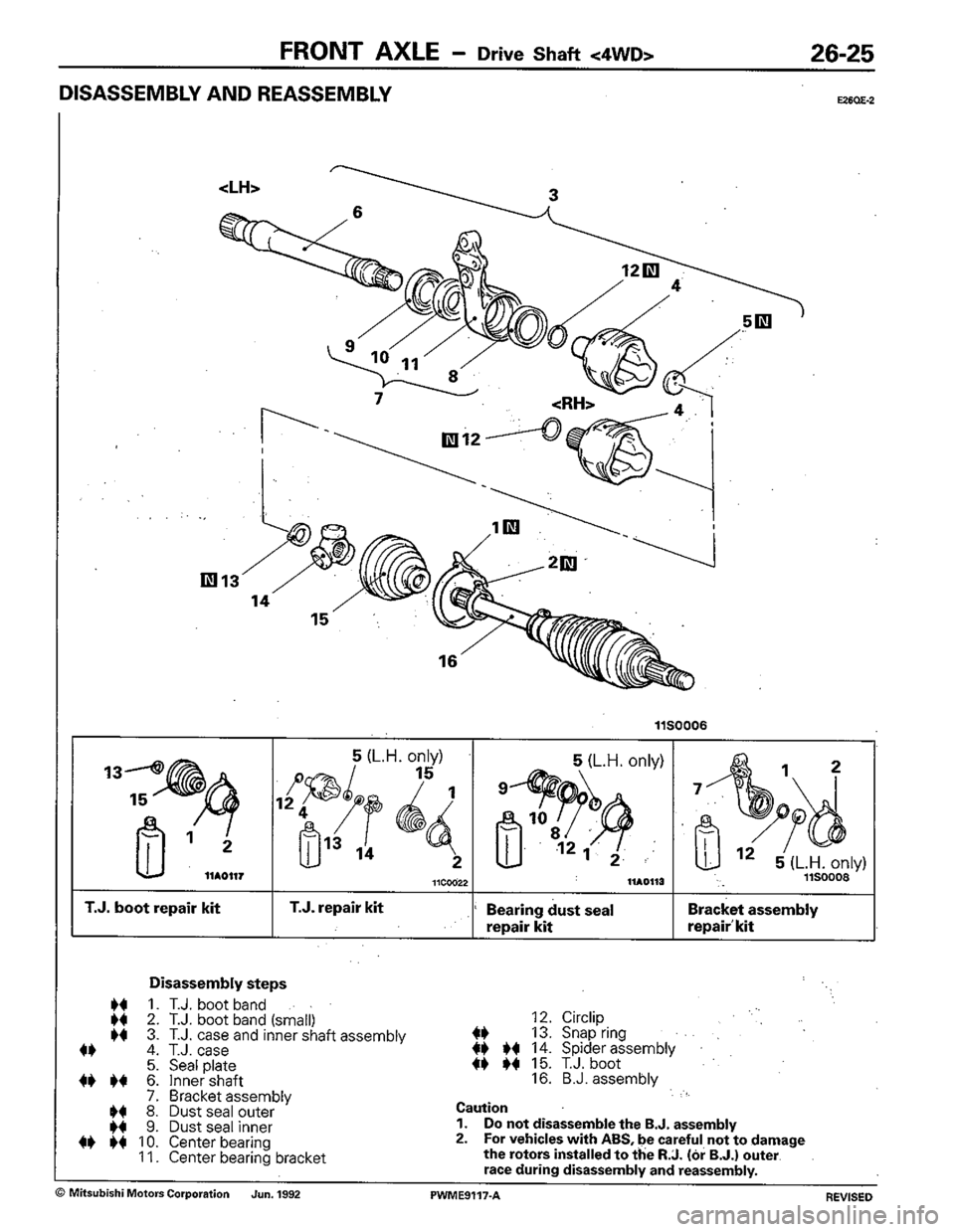 MITSUBISHI COLT 1992 Workshop Manual MITSUBISHI COLT 1992 Workshop Manual